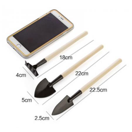 园艺小铲子园林工具 迷你三件套 小铁铲/耙/锹 多肉植物盆栽种花