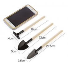 园艺小铲子园林工具 迷你三件套 小铁铲/耙/锹 多肉植物盆栽种花